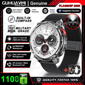 Outdoor Smart Watch with Compass & LED Light – TrailCore