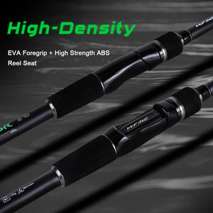 Telescopic fishing rod handle with EVA foam grip and reel seat