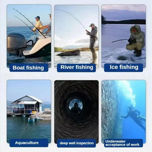 Fish finder camera uses: boat fishing, river fishing and ice fishing