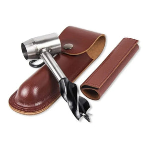 Brown sheath, grip sleeve and hand auger