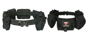 Black Always Ready gear belt set shown from the back and the front