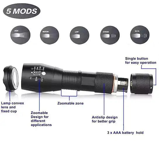 Outdoor Camping Tactical Flash Light